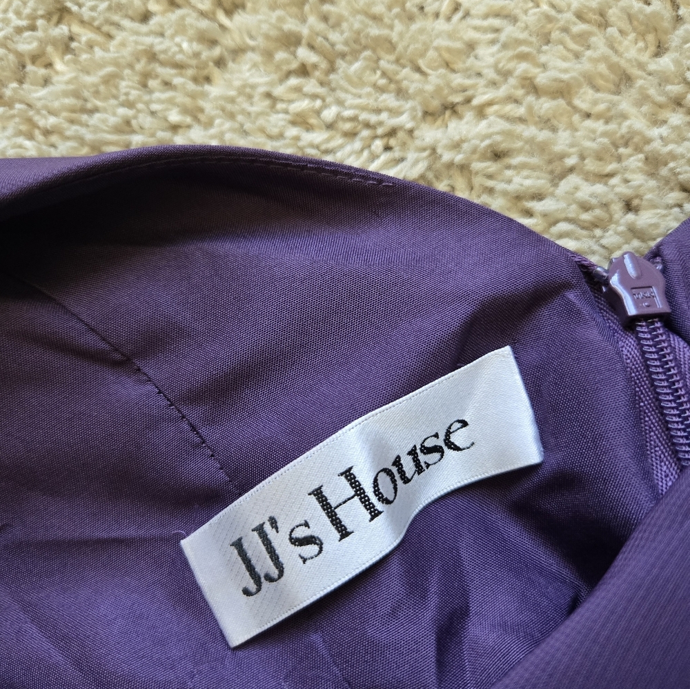 JJs House Braidsmaid Dress Womens 2 Plum High Low Maxi - Picture 6 of 12